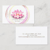 プロフェッショナル金ゴールドサークルロータス 名刺 (正面/裏面)