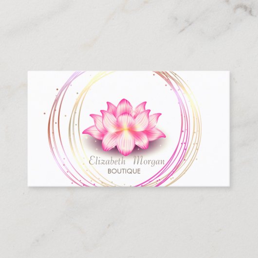 プロフェッショナル金ゴールドサークルロータス 名刺 (正面)