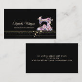 プロフェッショナル金ゴールドストライプ裁縫機 名刺 (正面/裏面)