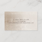 プロフェッショナル金ゴールドツリー女性シルエットヨガ 名刺 (裏面)