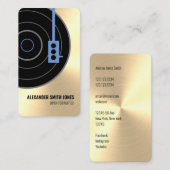 プロフェッショナル金ゴールドフェイクDJ 名刺 (正面/裏面)