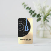 プロフェッショナル金ゴールドフェイクDJ 名刺 (スタンド正面)