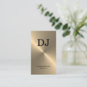プロフェッショナル金ゴールドフェイクDJ 名刺 (スタンド正面)