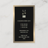 プロフェッショナル金ゴールドフェイクDJ 名刺 (裏面)