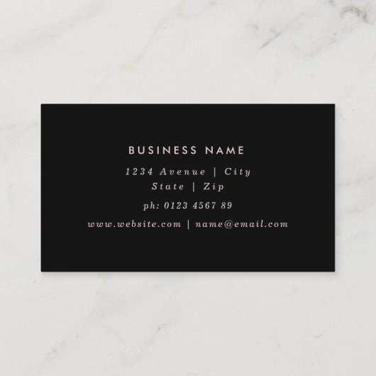 プロフェッショナル金ゴールドフォイルレース曼荼羅名刺 名刺 (裏面)