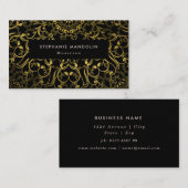 プロフェッショナル金ゴールドフォイルレース曼荼羅名刺 名刺 (正面/裏面)