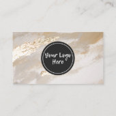 プロフェッショナル金ゴールドベ絵画ージュの名刺 名刺 (裏面)