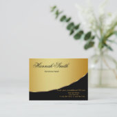 プロフェッショナル金ゴールドメタルエレガントブモダンラック 名刺 (スタンド正面)