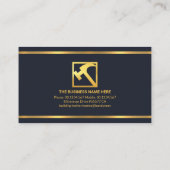 プロフェッショナル金ゴールドライン建築ホーム 名刺 (裏面)