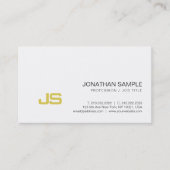 プロフェッショナル金ゴールドルックモノグラムエレガントデザイン 名刺 (正面)