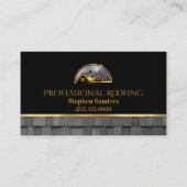 プロフェッショナル金ゴールドルーフィングシングル建築 名刺 (正面)