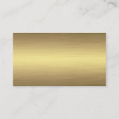 プロフェッショナル金ゴールドルーフィングシングル建築 名刺 (裏面)