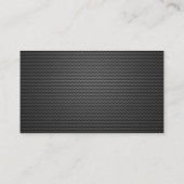 プロフェッショナル金ゴールドロゴDark Metal Chauffeur 名刺 (裏面)