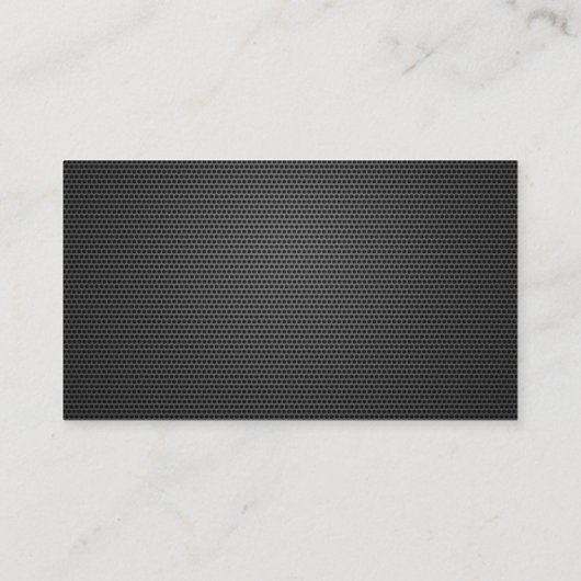 プロフェッショナル金ゴールドロゴDark Metal Chauffeur 名刺 (裏面)