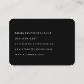 プロフェッショナル金ゴールド水玉模様 名刺 (裏面)