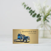 プロフェッショナル金ゴールド輸送運送運送会社 名刺 (スタンド正面)