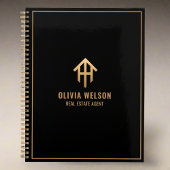 プロフェッショナル金ゴールド&ブラック実在エステートブローカー2024 プランナー手帳