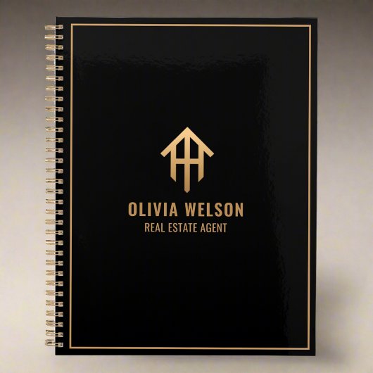 プロフェッショナル金ゴールド&ブラック実在エステートブローカー2024 プランナー手帳