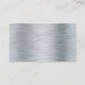 プロフェッショナル金モダン属名刺 名刺 (裏面)