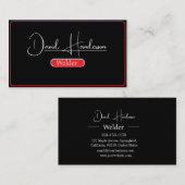 プロフェッショナル金属溶接加工業者 名刺 (正面/裏面)