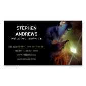 プロフェッショナル金属溶接施工業者 マグネット名刺 (正面)