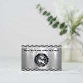 プロフェッショナル金属溶接施工業者 名刺 (スタンド正面)