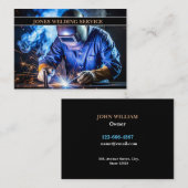 プロフェッショナル金属溶接機の製造および請負業者 名刺 (正面/裏面)