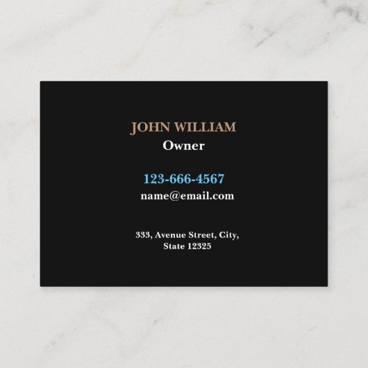 プロフェッショナル金属溶接機製作業者 名刺 (裏面)