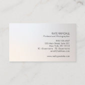 プロフェッショナル銀グラディエントミニマルモダン 名刺 (裏面)