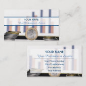 プロフェッショナル銀行または金融専門家向け 名刺 (正面/裏面)