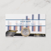 プロフェッショナル銀行または金融専門家向け 名刺 (正面)