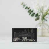 プロフェッショナル銀行家または金融の専門家のためのbusin 名刺 (スタンド正面)