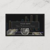 プロフェッショナル銀行家または金融の専門家のためのbusin 名刺 (正面)