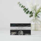 プロフェッショナル銀行家または金融の専門家のためのbusin 名刺 (スタンド正面)