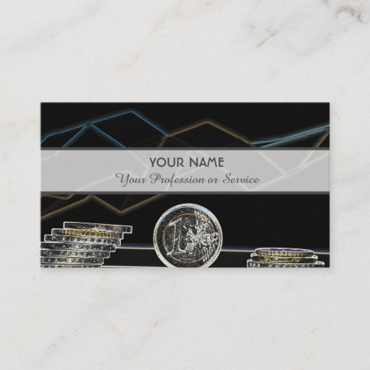プロフェッショナル銀行家または金融の専門家のためのbusin 名刺 (正面)
