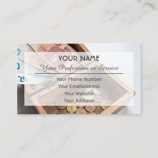 プロフェッショナル銀行家または金融の専門家のためのbusin 名刺 (裏面)