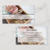 プロフェッショナル銀行家または金融の専門家のためのbusin 名刺 (正面/裏面)