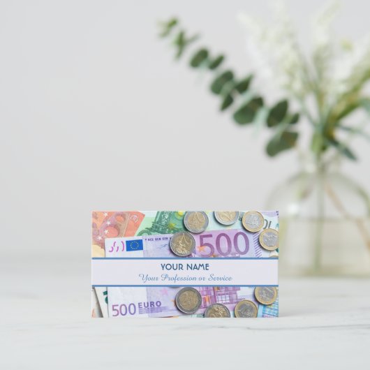 プロフェッショナル銀行家または金融専門家の場合 名刺 (スタンド正面)