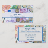 プロフェッショナル銀行家または金融専門家の場合 名刺 (正面/裏面)