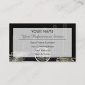 プロフェッショナル銀行家または金融専門家の場合 名刺 (裏面)