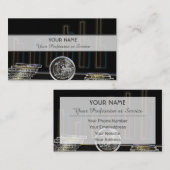 プロフェッショナル銀行家または金融専門家の場合 名刺 (正面/裏面)