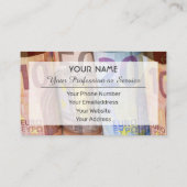 プロフェッショナル銀行家または金融専門家の場合 名刺 (裏面)