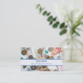 プロフェッショナル銀行家または金融専門家の場合 名刺 (スタンド正面)