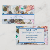 プロフェッショナル銀行家または金融専門家の場合 名刺 (正面/裏面)