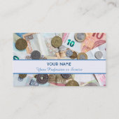 プロフェッショナル銀行家または金融専門家の場合 名刺 (正面)