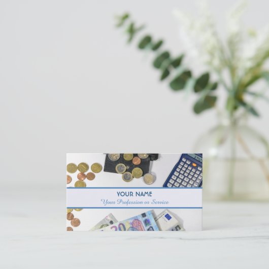 プロフェッショナル銀行家または金融専門家の場合b 名刺 (スタンド正面)