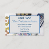 プロフェッショナル銀行家または金融専門家の場合b 名刺 (裏面)