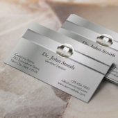 プロフェッショナル銀金属製歯科用アポイントメント 予約カード