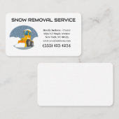 プロフェッショナル除雪サービス名刺 名刺 (正面/裏面)