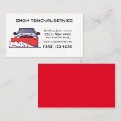 プロフェッショナル除雪サービス 名刺 (正面/裏面)
